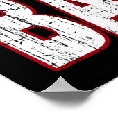 PEACE LOVE BASEBALL POSTER (Hoek)