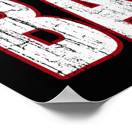 PEACE LOVE BASEBALL POSTER (Hoek)