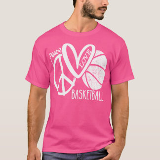 Peace Love Basketbal Vector T-shirt