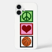 Peace Love Basketball Case-Mate iPhone Case (Achterkant)