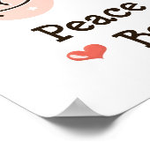 Peace Love Basketball Poster (Hoek)