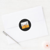 Peace Love Basketball Ronde Sticker (Envelop)