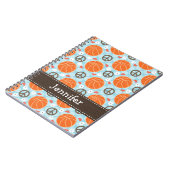 Peace Love Basketball Spiral notebook Journal Notitieboek (Linkerzijde)