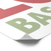 Peace Love Bass Guiters Poster (Hoek)