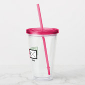 Peace Love Baton Twirling Acryl Drinkbeker (Links)