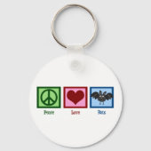 Peace Love Bats Sleutelhanger (Voorkant)