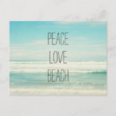 Peace Love Beach Briefkaart (Voorkant)