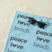 Peace Love Beach - Coastal Blue Ocean Life Pool Strandlaken (In situ)