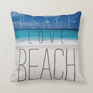 Peace Love Beach Kussen