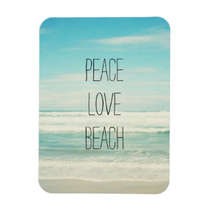 Peace Love Beach Magneet
