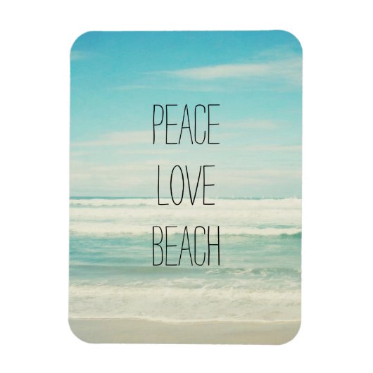 Peace Love Beach Magneet (Verticaal)
