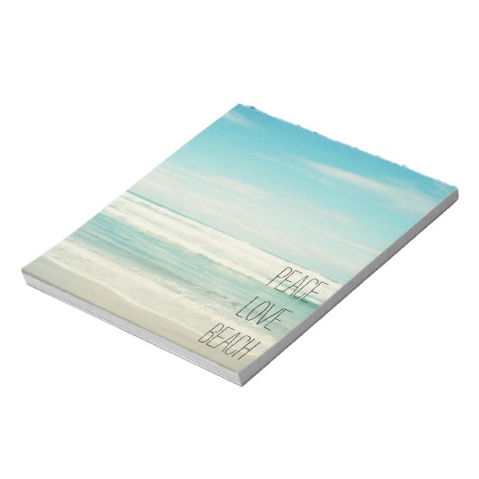 Peace Love Beach Notitieblok (Linkerzijde)