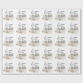 Peace Love Beach Seagull Coastal Cadeaupapier (Vlak)