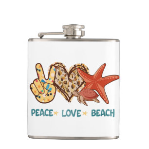 Peace, Love, Beach Summer Vibes Vintage Heupfles