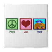 Peace Love Beach Tegeltje (Voorkant)