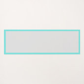 Peace Love Beach Turquoise Heart Seashell Yogamat (Achterkant (horizontaal))