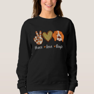 Peace Love Beagle - Puppy Owner Hondenliefhebber V Trui