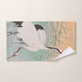 Peace, Love & Beauty - Ohara Koson's Cranes Handdoek (Handdoek)