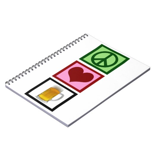 Peace Love Beer Notitieboek (Linkerzijde)