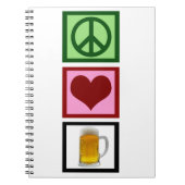 Peace Love Beer Notitieboek (Voorkant)