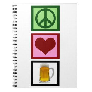 Peace Love Beer Notitieboek