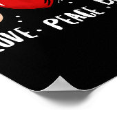 Peace Love Beer Pong Beer Pong Drink Game Fun Poster (Hoek)