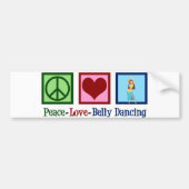 Peace Love Belly Dancing Bumpersticker (Voorkant)