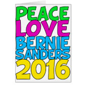 Peace Love Bernie Sanders 2016 (Voorkant)