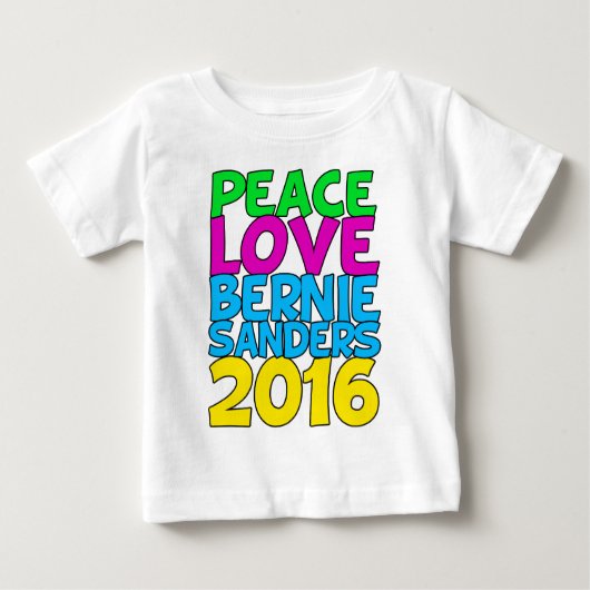 Peace Love Bernie Sanders 2016 (Voorkant)