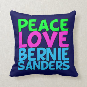 Peace Love Bernie Sanders Kussen