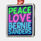 Peace Love Bernie Sanders Metalen Ornament (Links)