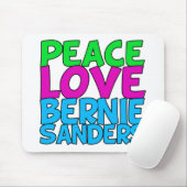 Peace Love Bernie Sanders Muismat (Met muis)