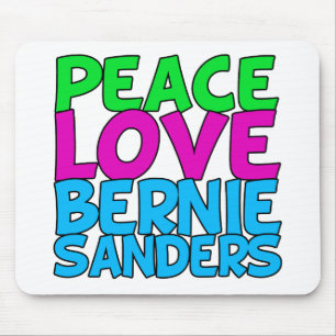 Peace Love Bernie Sanders Muismat