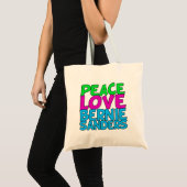 Peace Love Bernie Sanders Tote Bag (Voorkant (product))