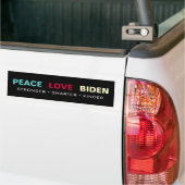 PEACE LOVE BIDEN Campaign Bumpersticker (Op Truck)