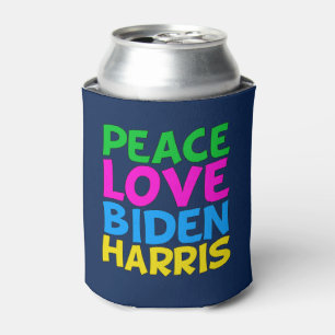 Peace Love Biden Harris Cute Democraat Blue Blikjeskoeler