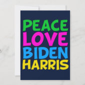 Peace Love Biden Harris Feestdagenkaart (Voorkant)