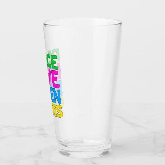 Peace Love Biden Harris Glas (Links)