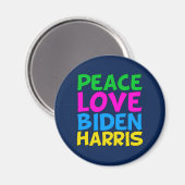 Peace Love Biden Harris Magneet (Voorkant / Achterkant)