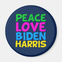 Peace Love Biden Harris Magneet