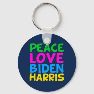 Peace Love Biden Harris Sleutelhanger