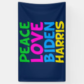 Peace Love Biden Harris Spandoek (Verticaal)