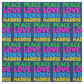 Peace Love Biden Harris Stof (Swatch)