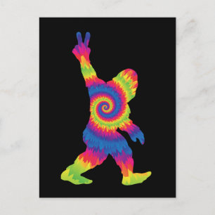 Peace Love Bigfoot - Bigfoot Lovers Briefkaart