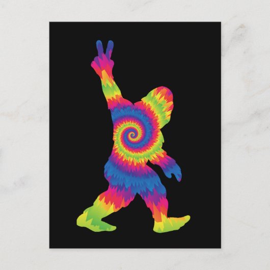 Peace Love Bigfoot - Bigfoot Lovers Briefkaart (Voorkant)