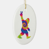 Peace Love Bigfoot - Bigfoot Lovers Keramisch Ornament (Rechts)