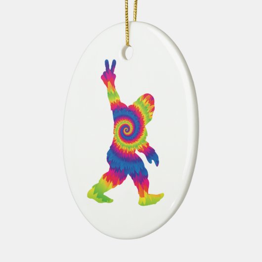 Peace Love Bigfoot - Bigfoot Lovers Keramisch Ornament (Links)