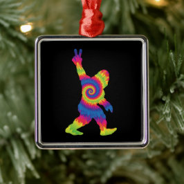 Peace Love Bigfoot - Bigfoot Lovers Metalen Ornament