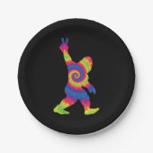 Peace Love Bigfoot - Bigfoot Lovers Papieren Bordje (Voorkant)