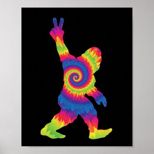 Peace Love Bigfoot - Bigfoot Lovers Poster (Voorkant)